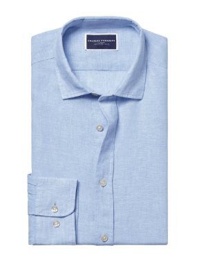 Pure Linen Shirt – Sky Blue