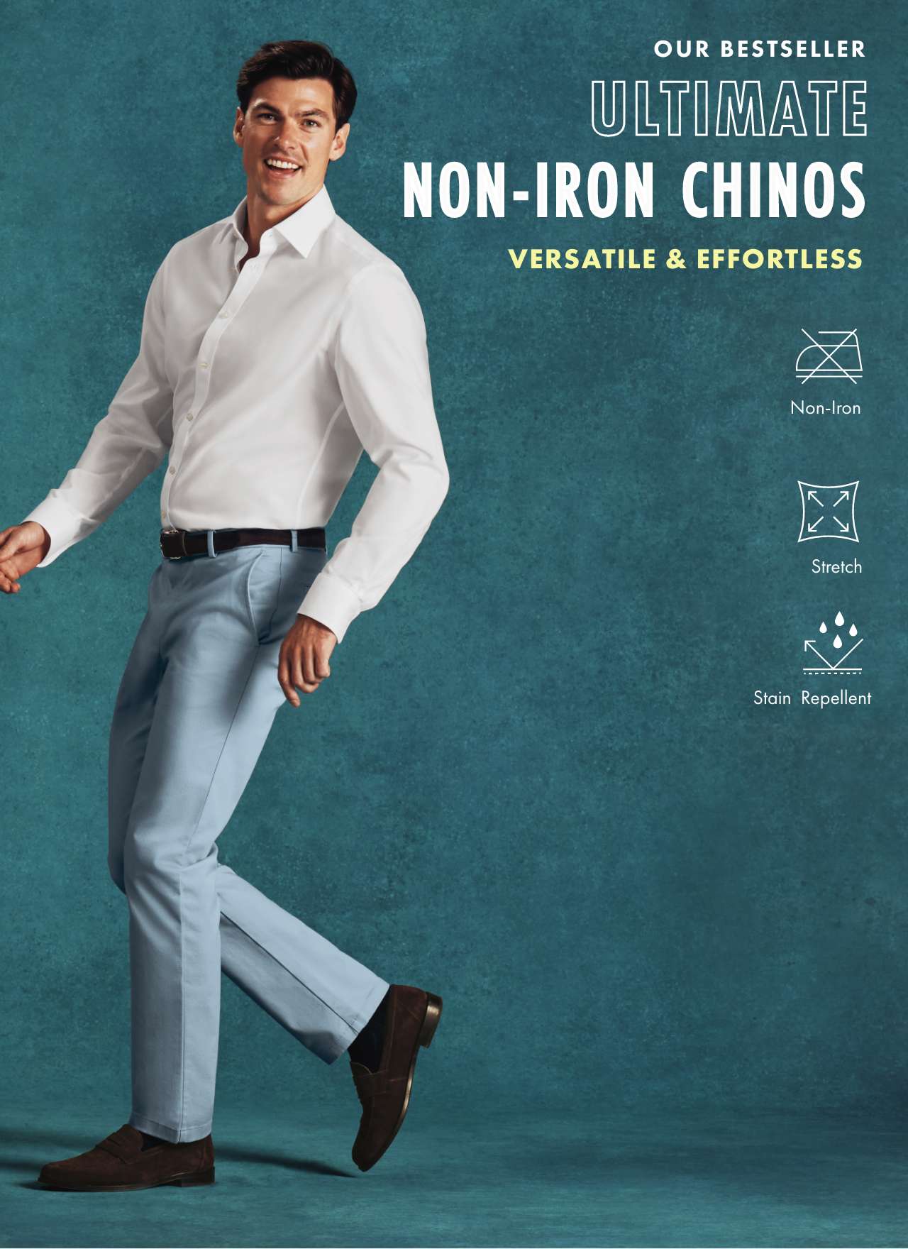 ULTIMATE NON-IRON CHINOS