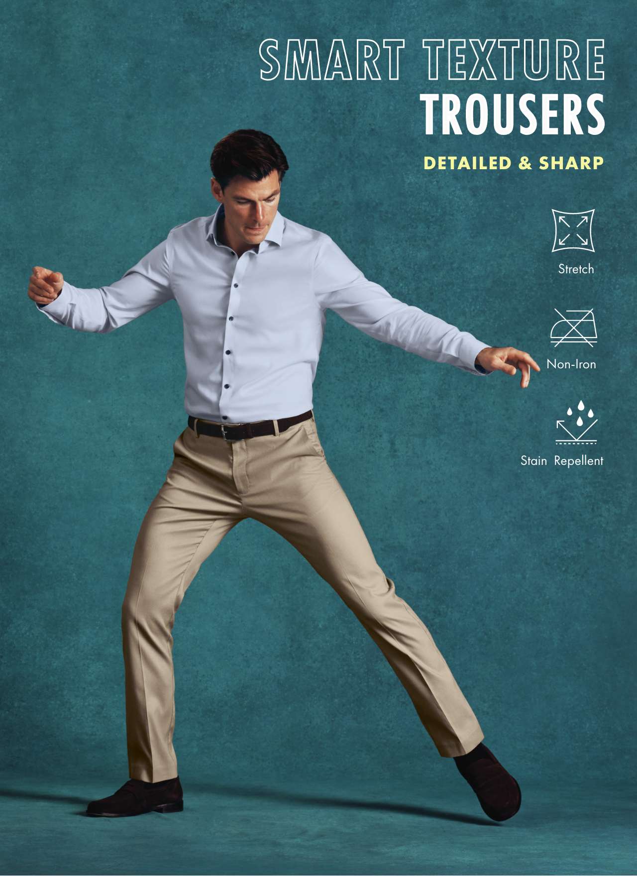 SMART TEXTURE TROUSERS 