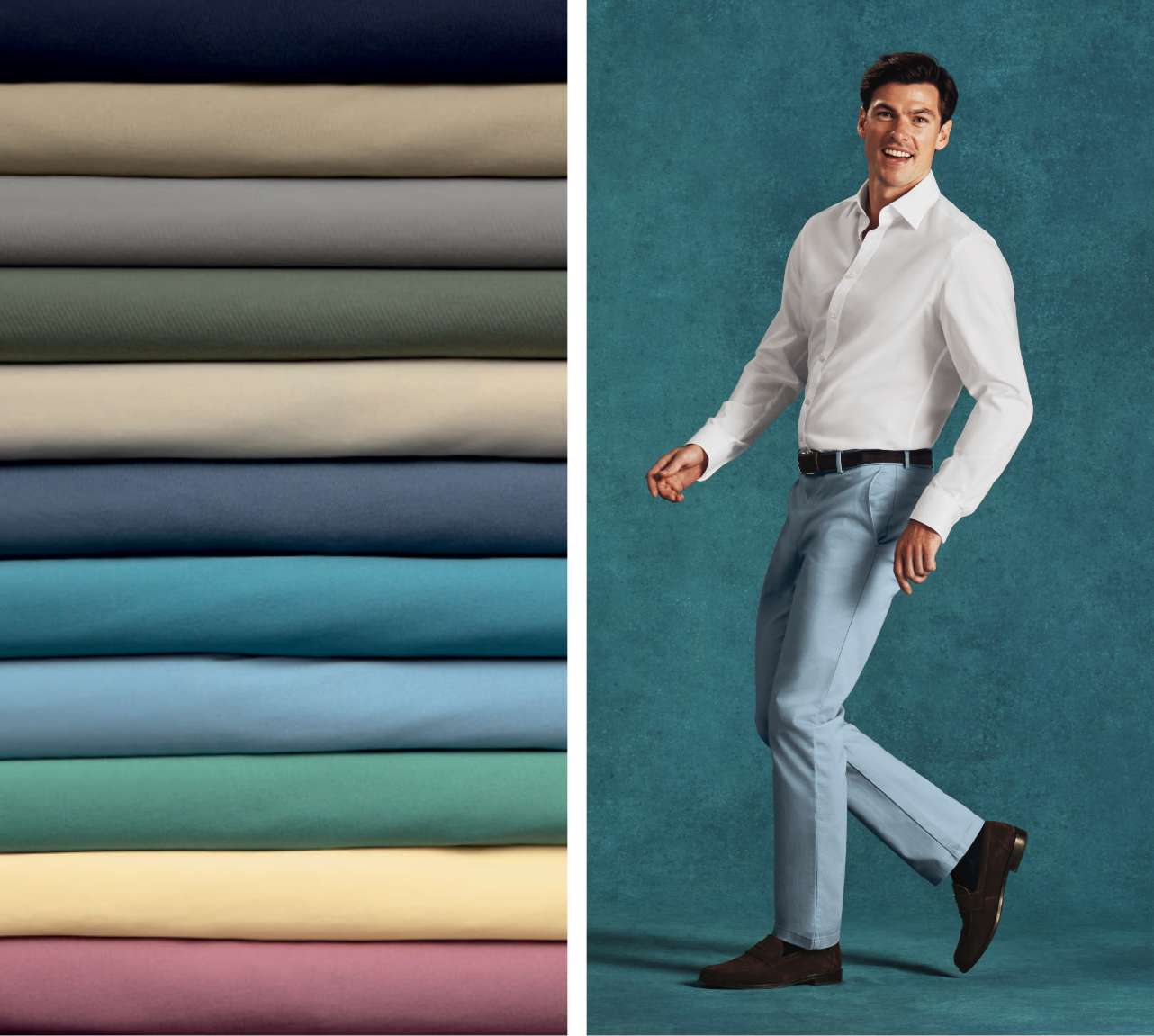Ultimate Non-Iron Chinos – Light Blue
