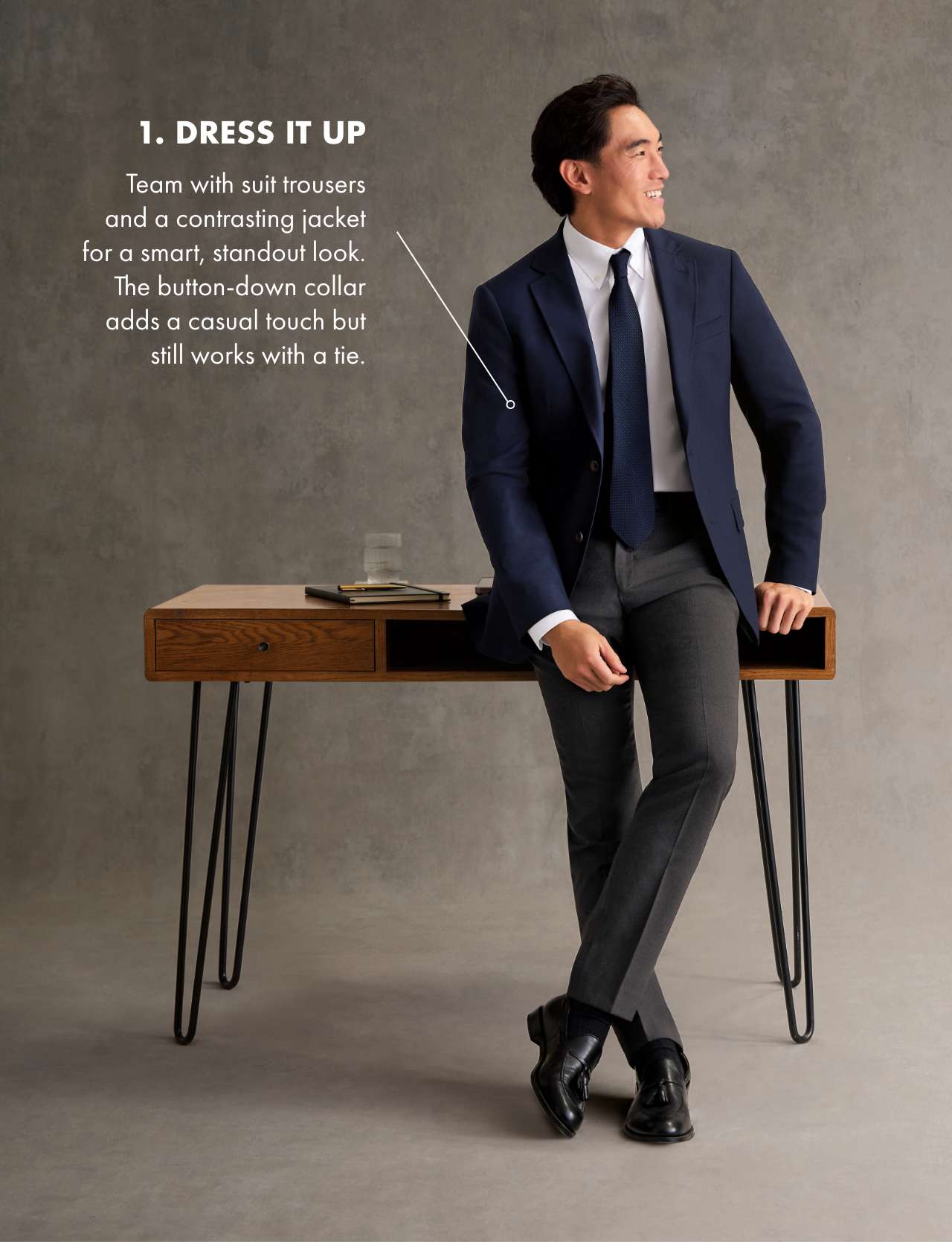 Non-Iron Stretch Oxford Shirt - White