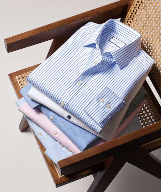 BÜGELFREIE TWILL-HEMDEN