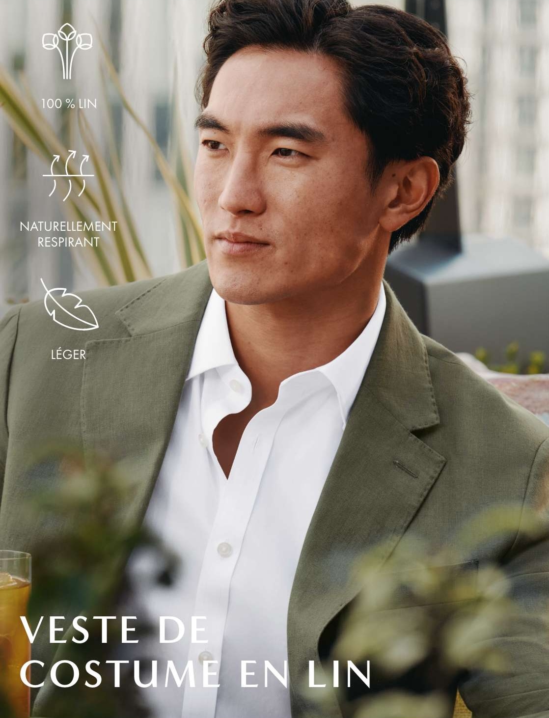 VESTE DE COSTUME EN LIN