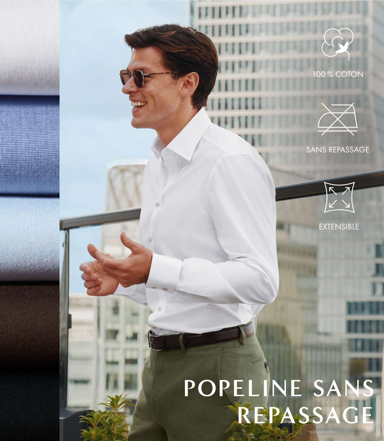 POPELINE SANS REPASSAGE