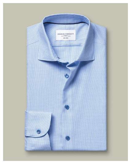Non-Iron Stretch Texture Shirt – Sky Blue