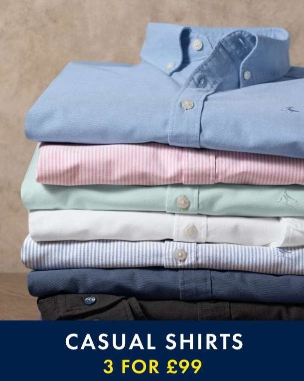 CASUAL SHIRTS - 3 FOR £99