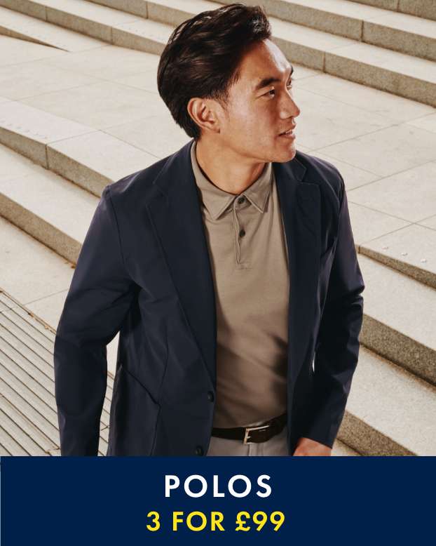 POLOS - 3 FOR £99