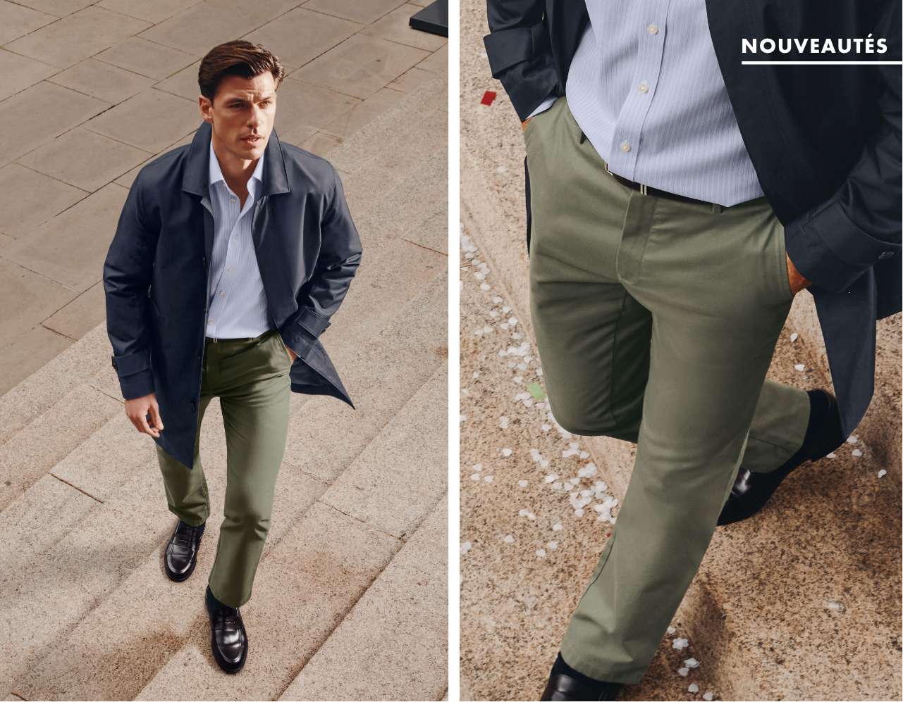 Chino Ultimate sans repassage - Vert sauge