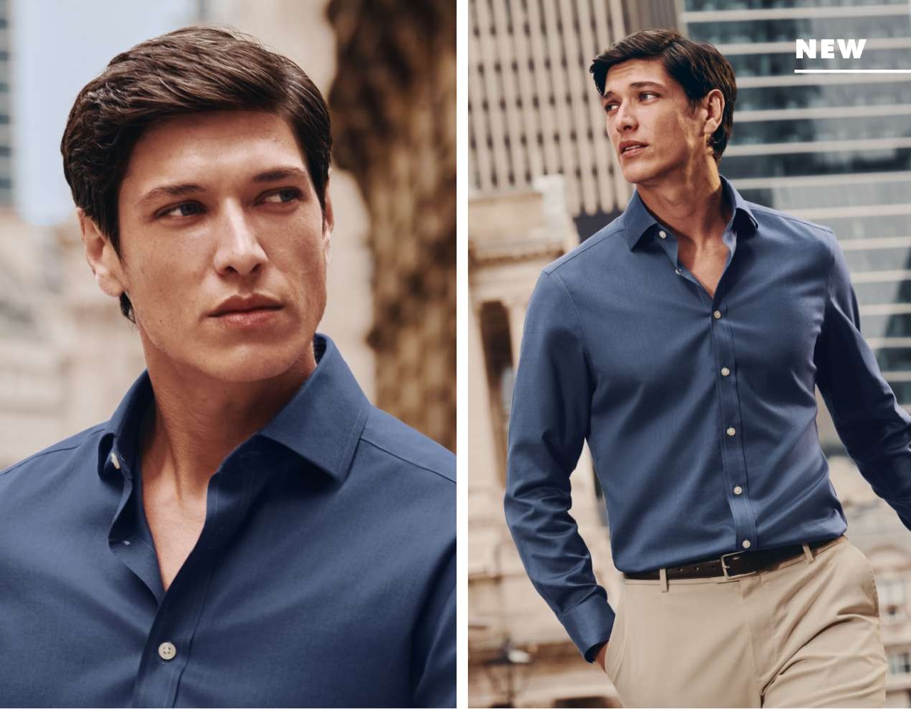 Non-Iron Twill Shirt - Denim Blue