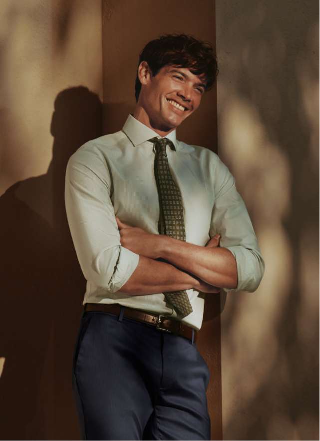 CHEMISE EN POPELINE EXTENSIBLE SANS REPASSAGE