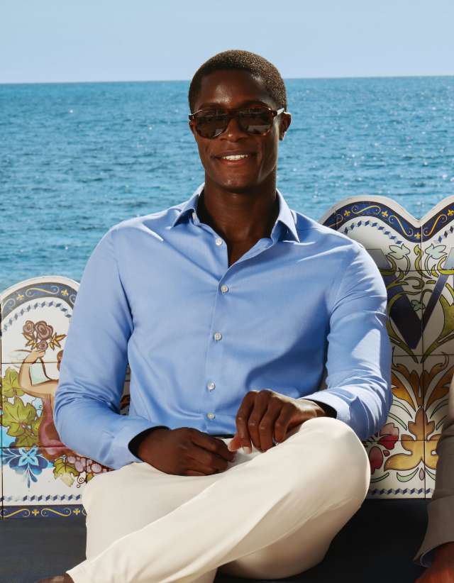 HEMD AUS BAUMWOLL-LEINEN-MIX