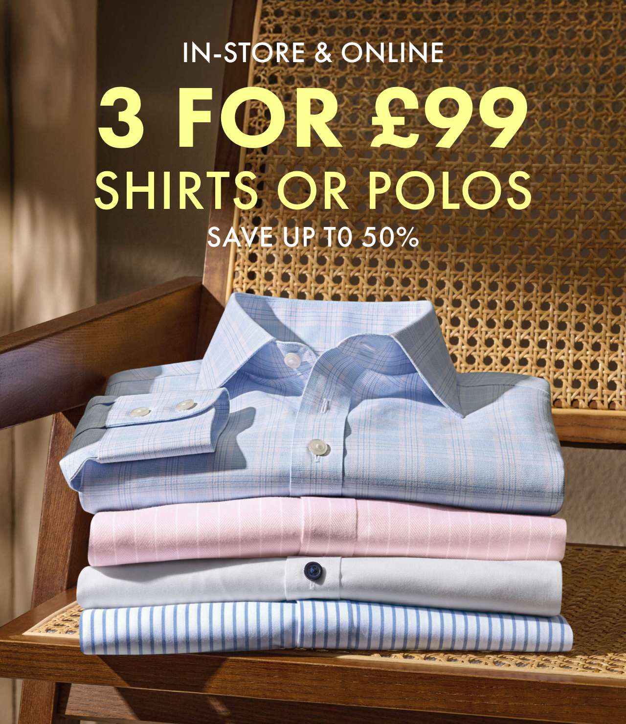 3 for £99 Ends Tonight!
