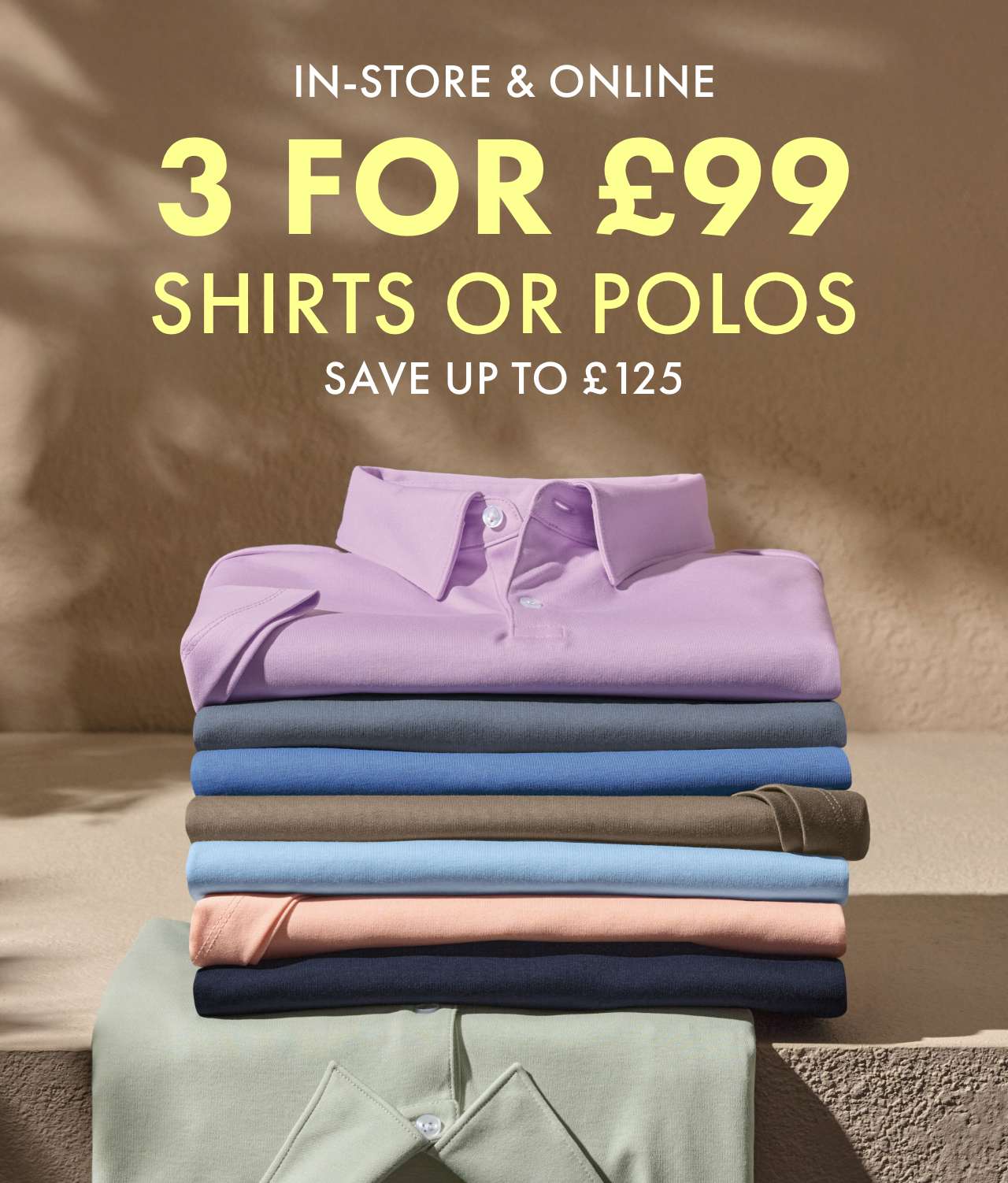 Shirts in Every Colour | 3 for £99!