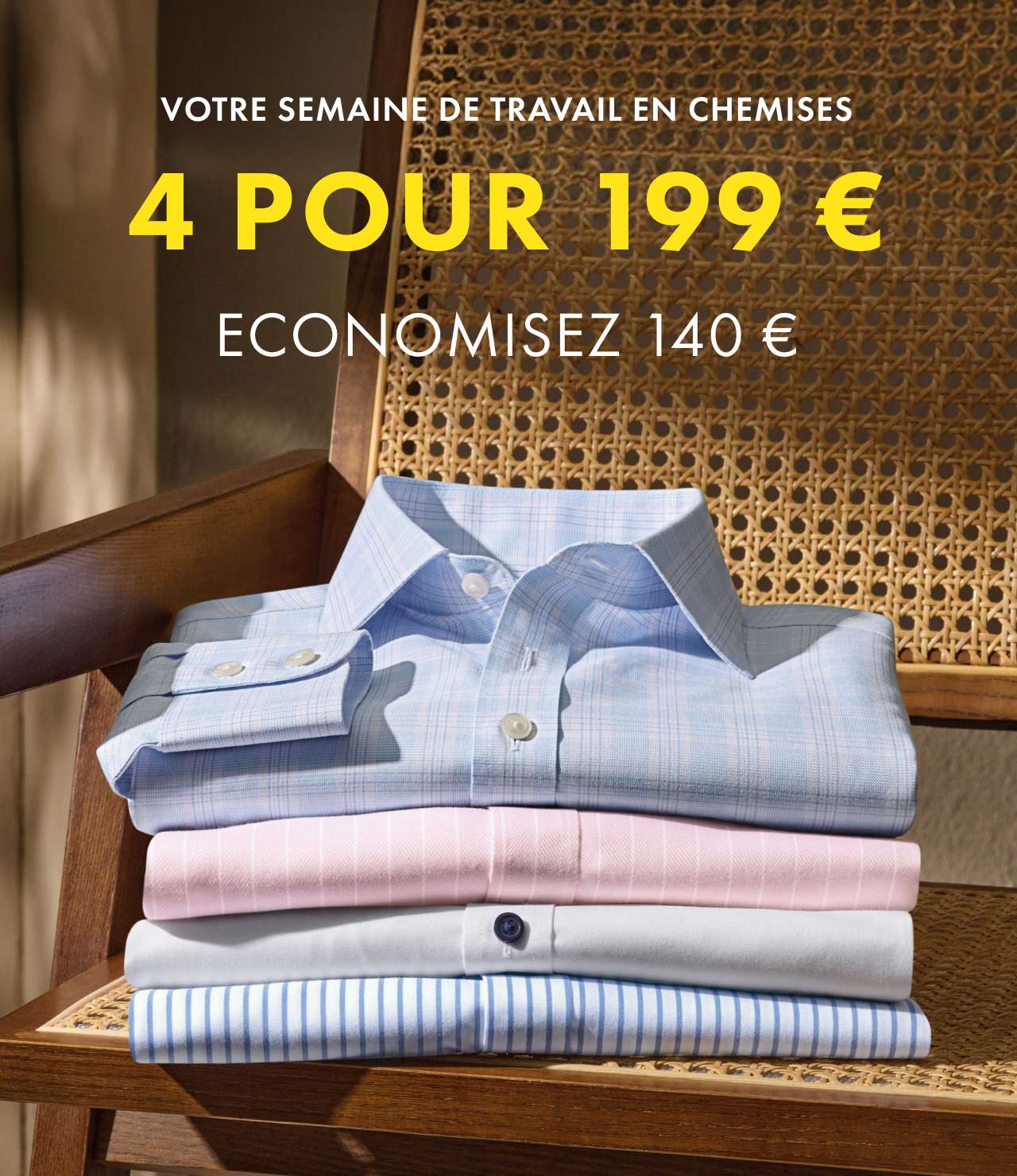 Votre semaine de travail en chemises