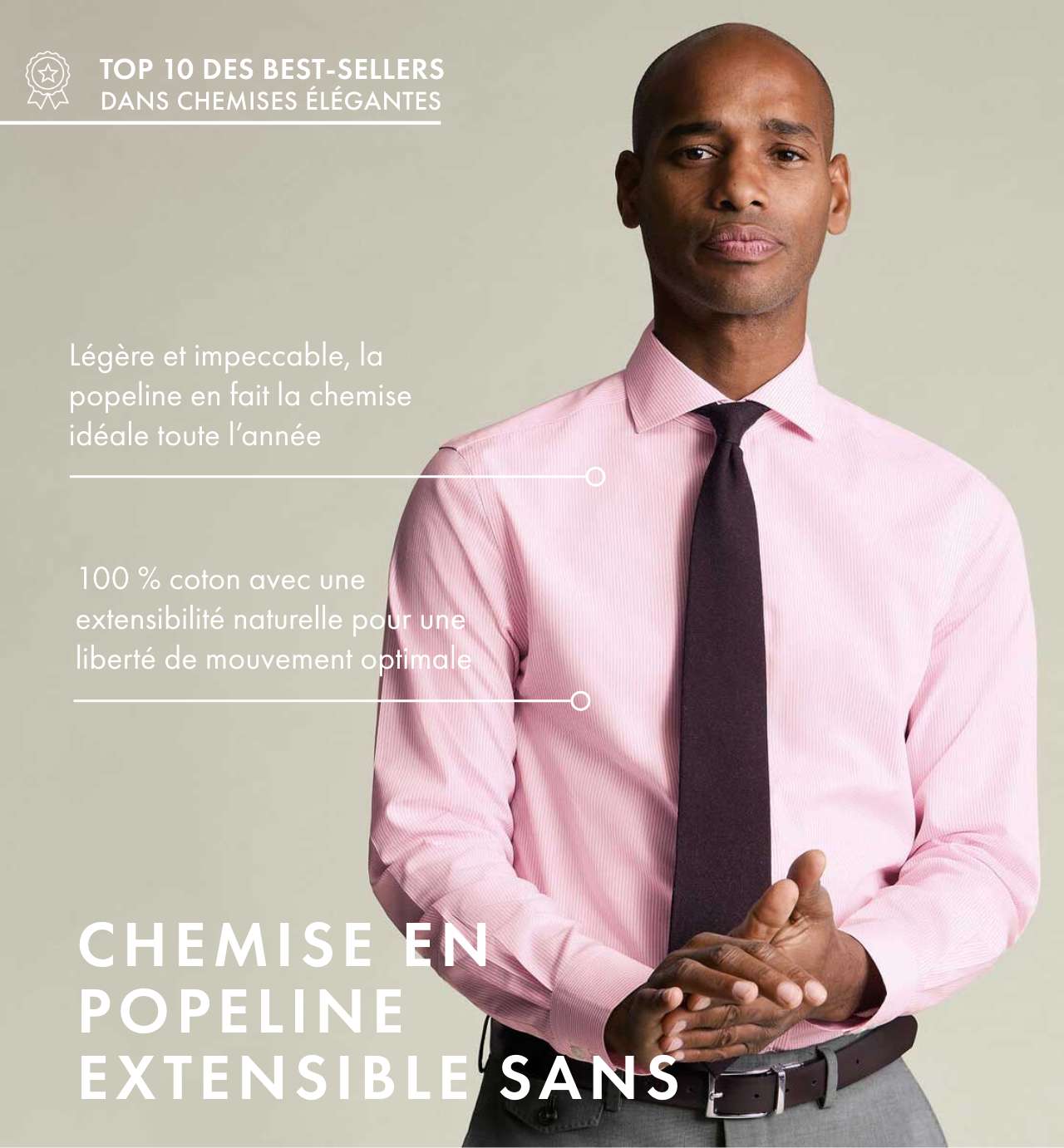 POPELINE SANS REPASSAGE