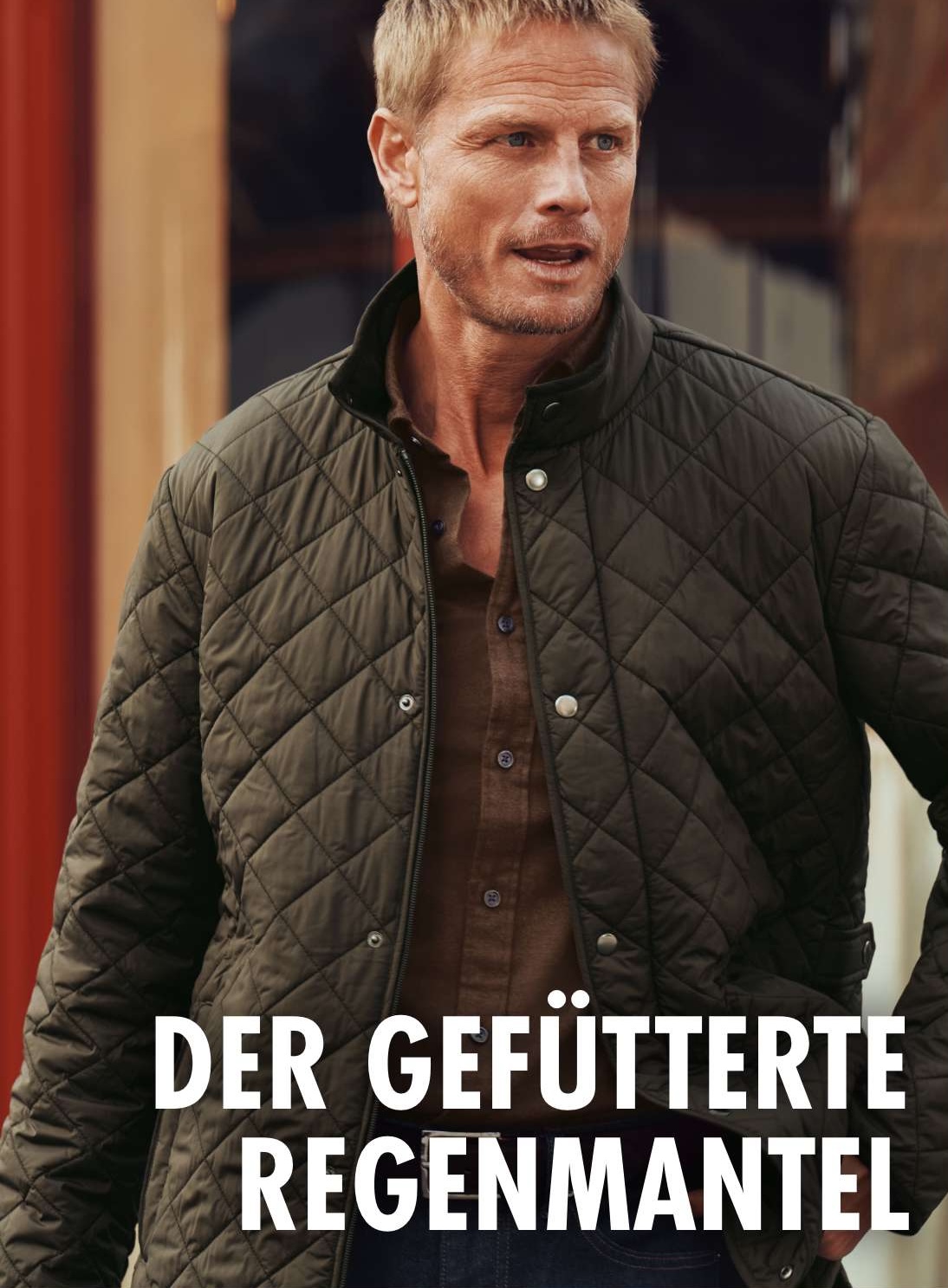 Der gefütterte Regenmantel