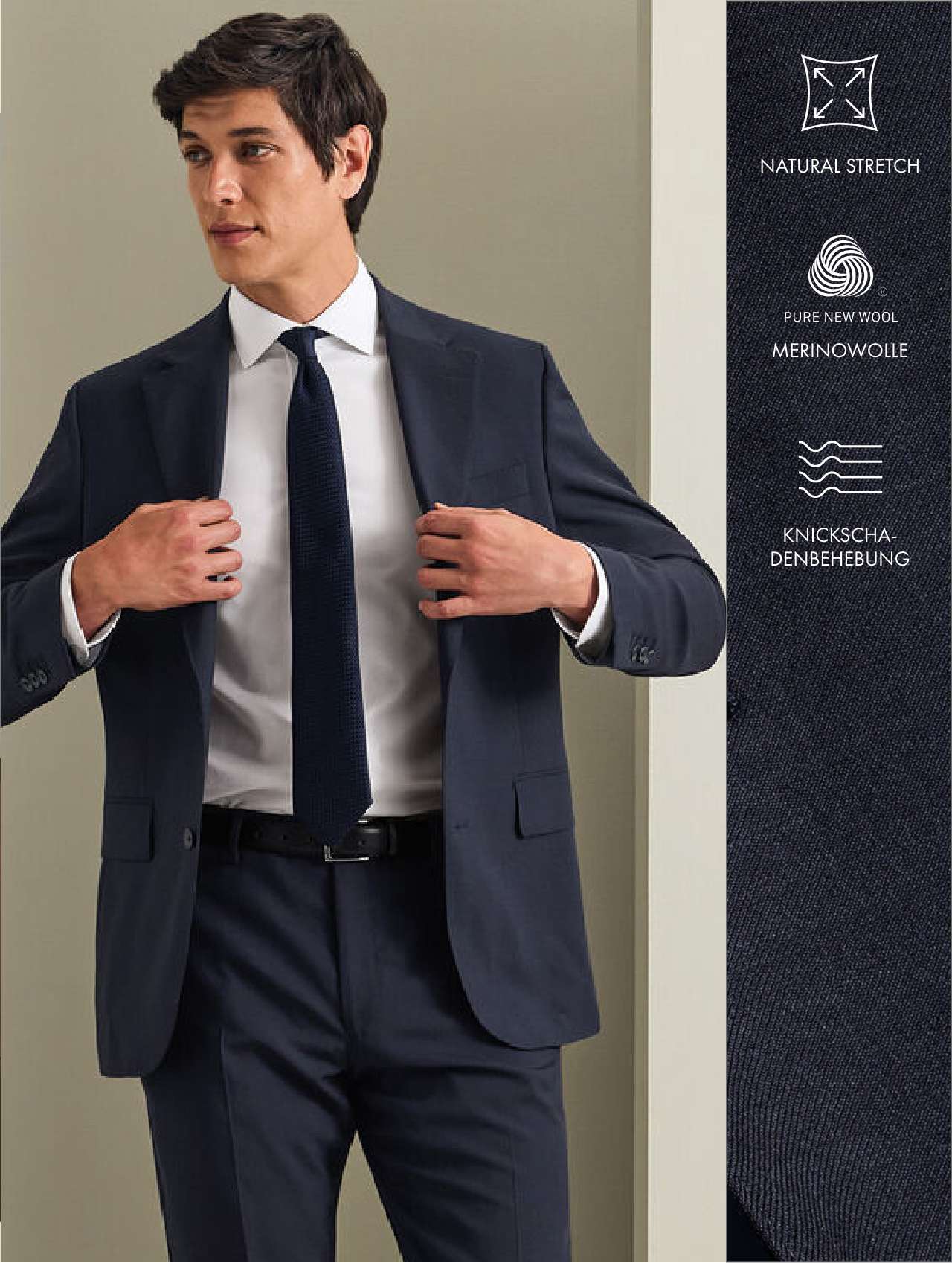 DER VON NATUR AUS ELASTISCHE TWILL-ANZUG