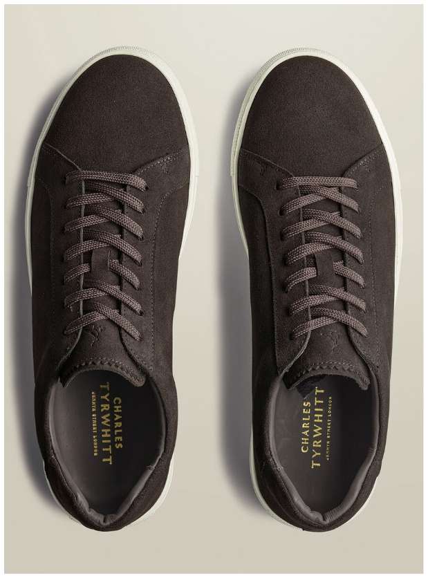 Cupsole-Sneaker aus Wildleder - Anthrazit