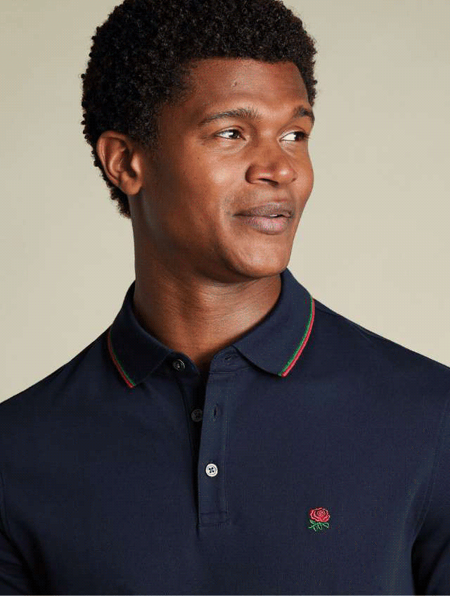 THE ENGLAND RUGBY PIQUE POLO