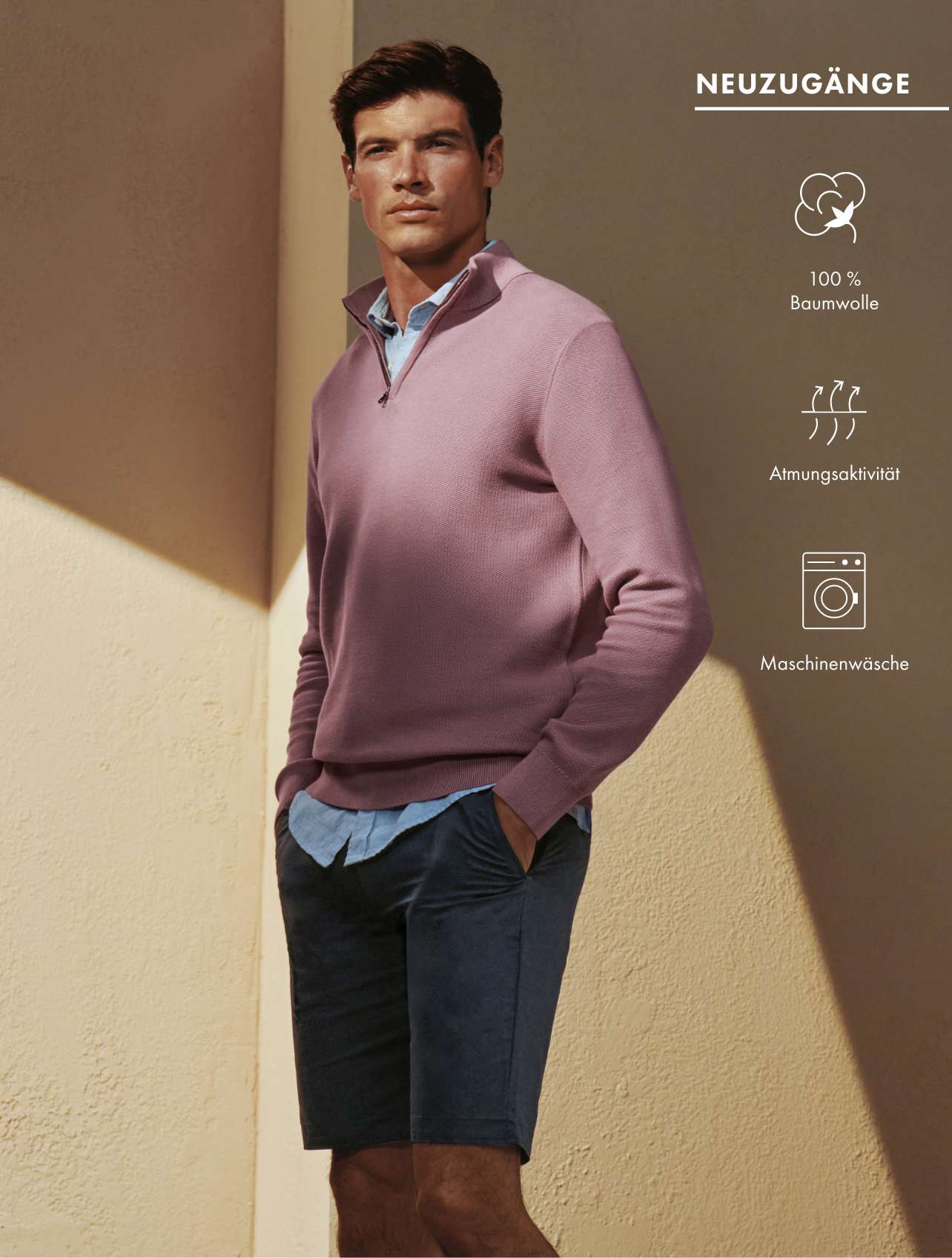 Der Strickpullover aus Baumwolle