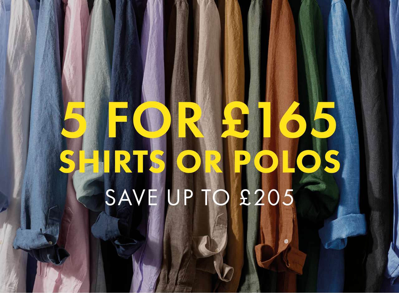5 Shirts for £165 |  Linen Season is Coming