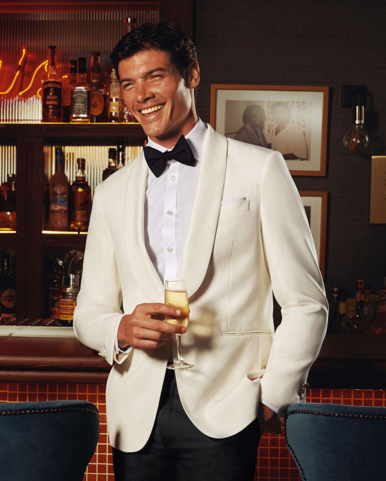 Smokinganzug - Elfenbeinweiß