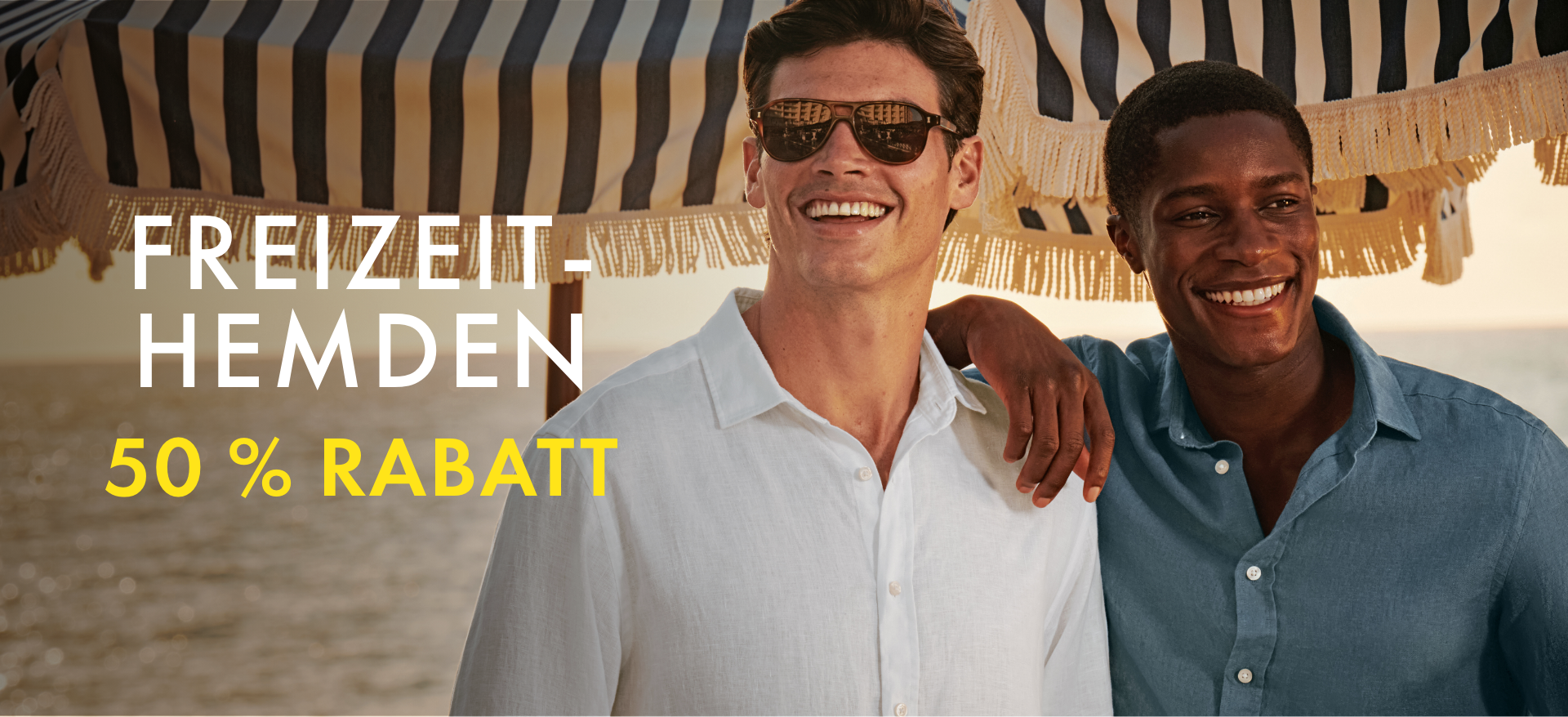 Ab sofort: bis zu -50 % auf Hemden & Polos