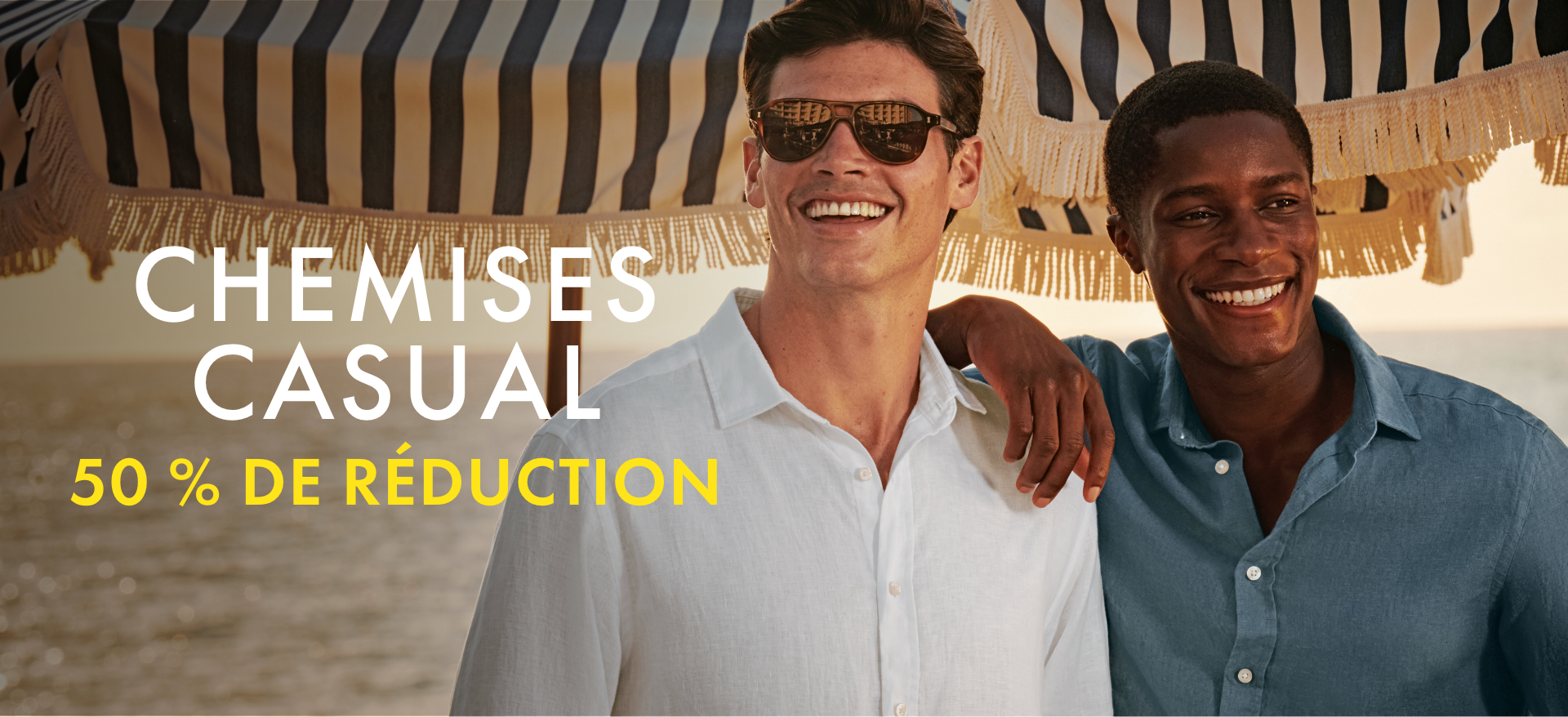 Jusqu'à - 50 % sur les chemises et les polos