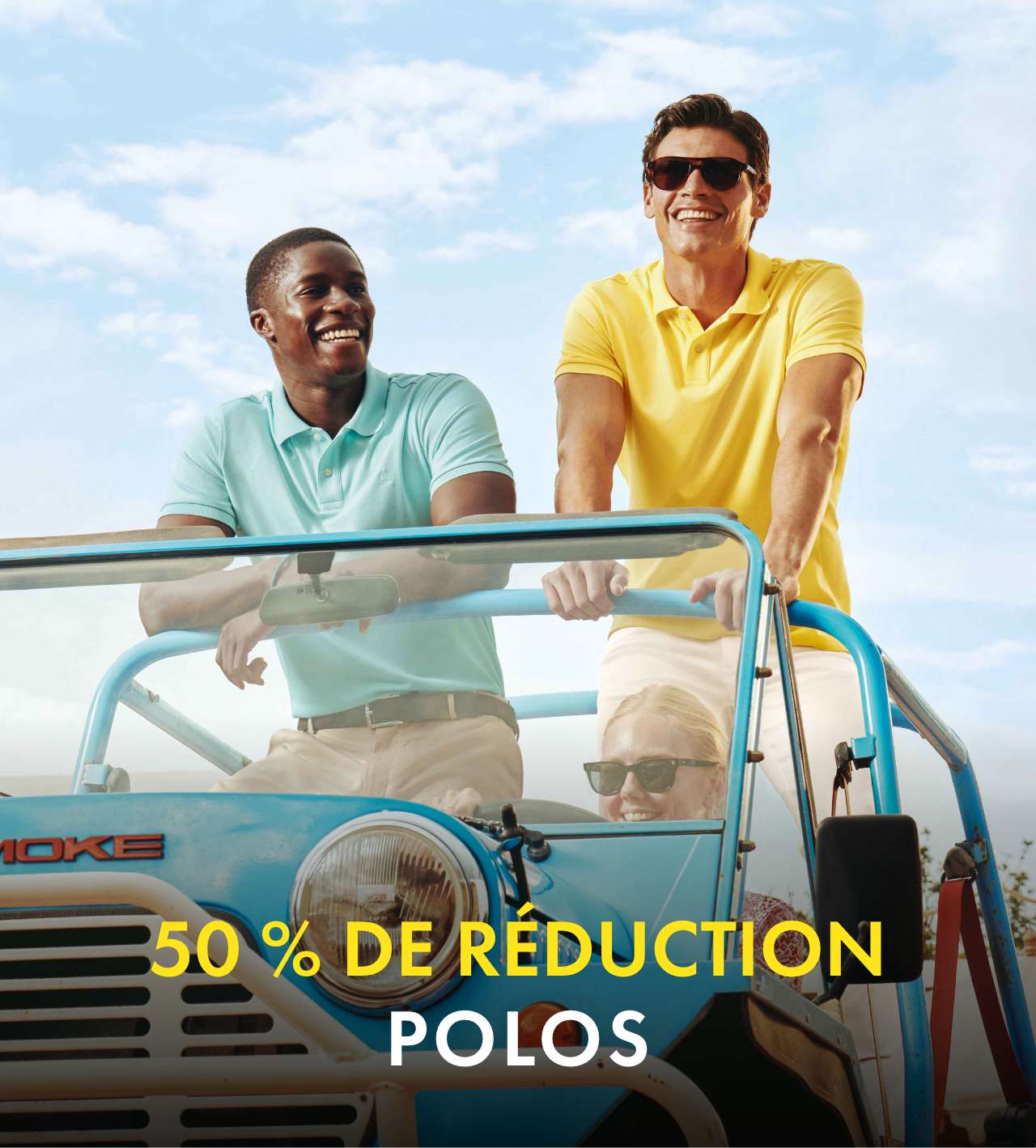 50 % DE RÉDUCTION POLOS