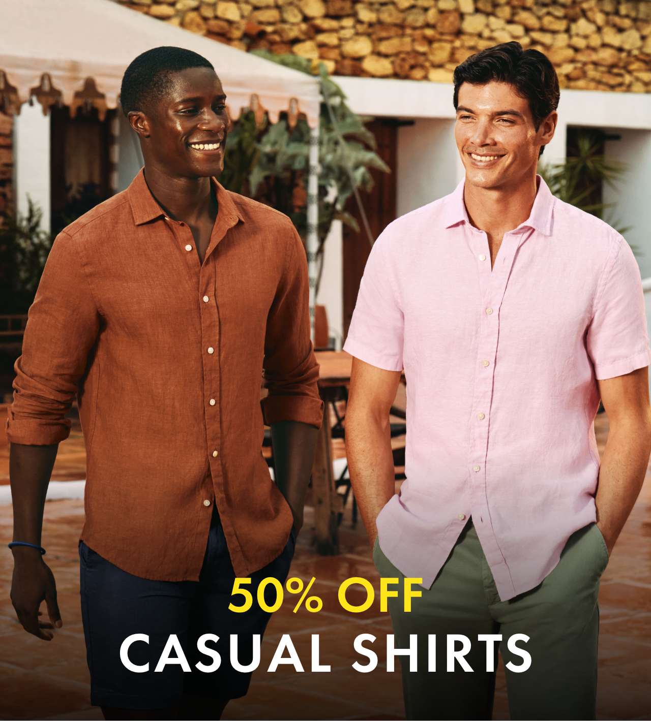 50% OFF Casual Shirts