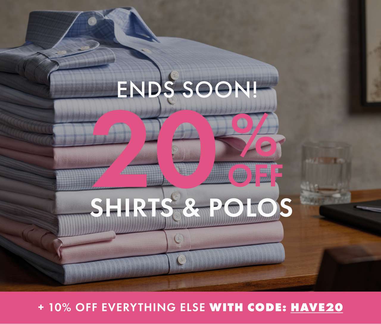 20% OFF Bestselling Shirts!