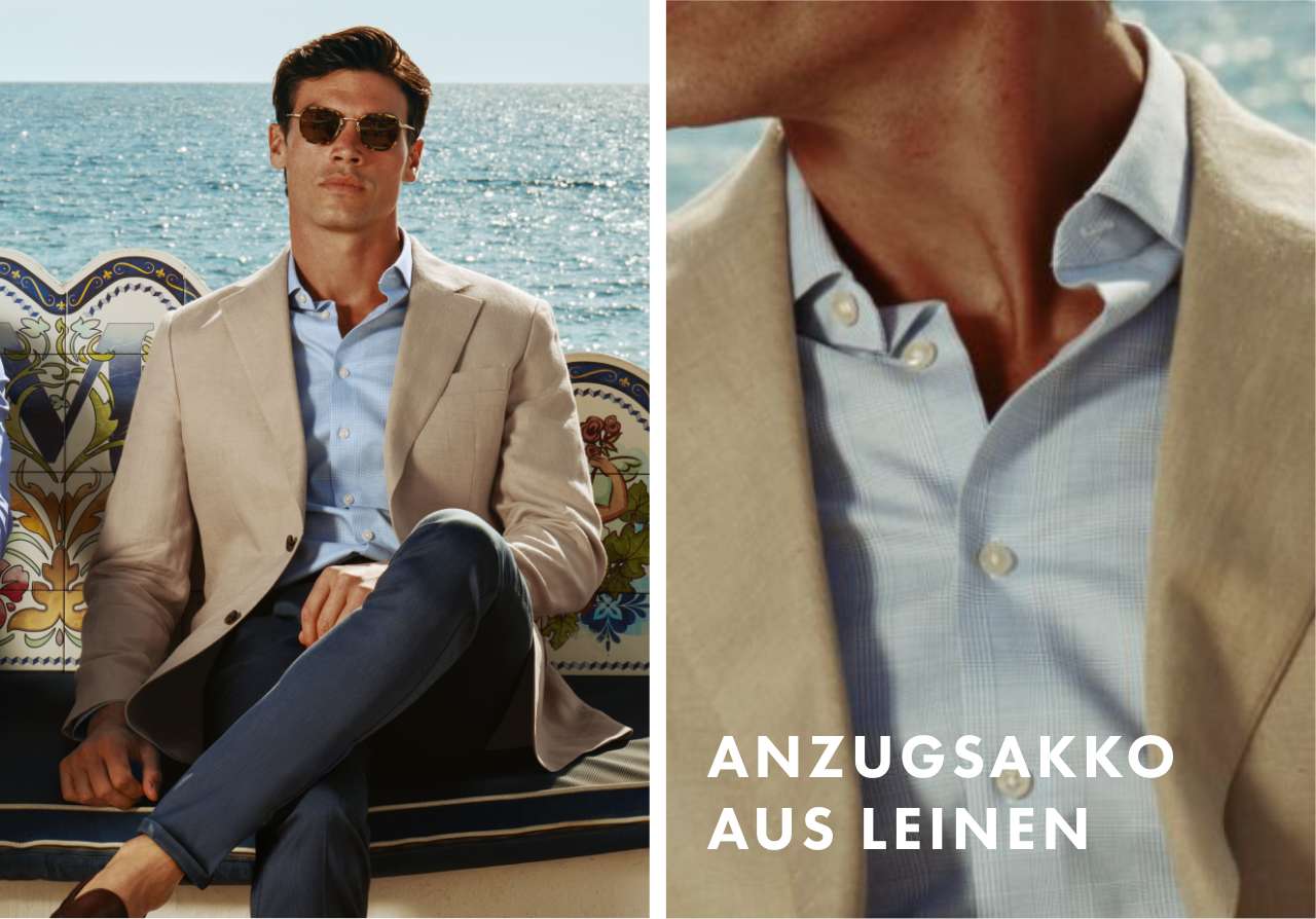Anzugsakko aus Leinen