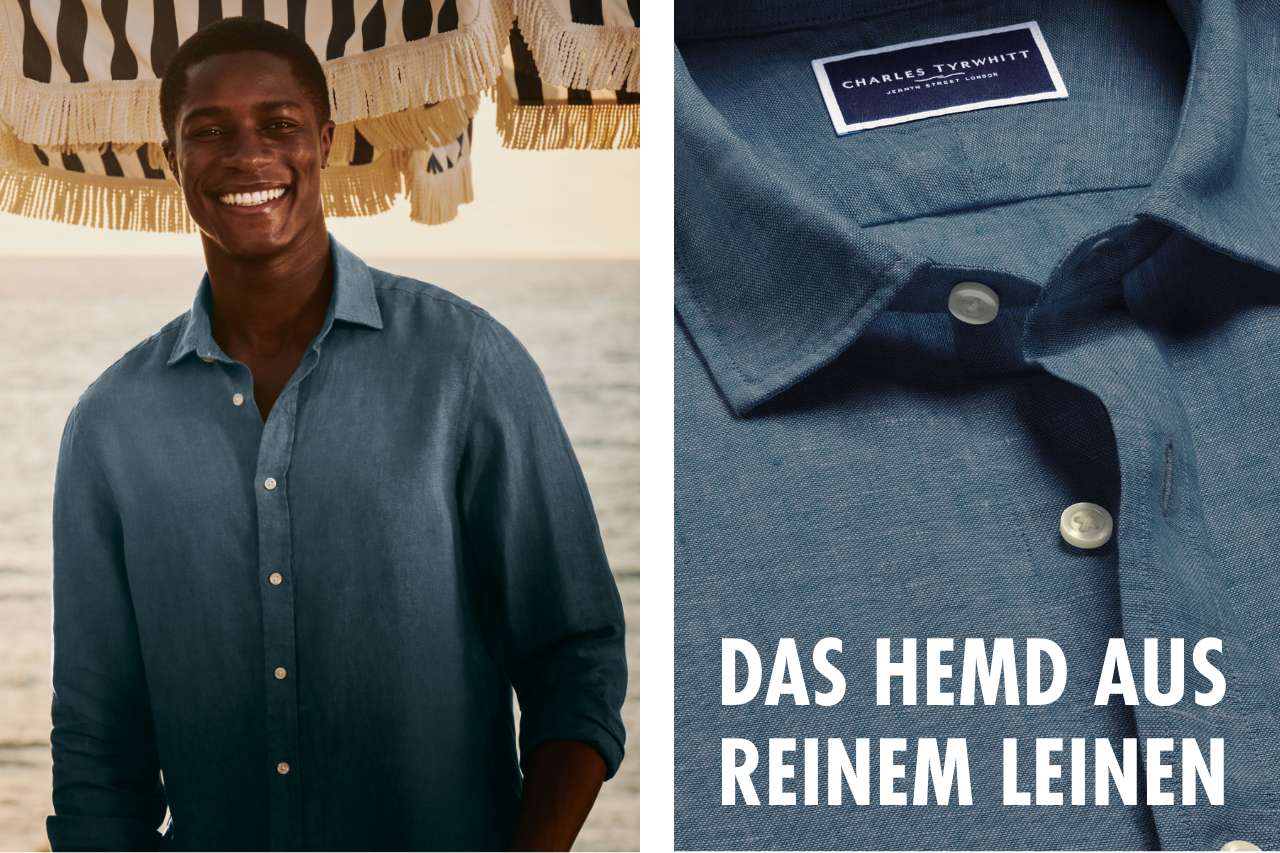 Das Hemd aus reinem Leinen
