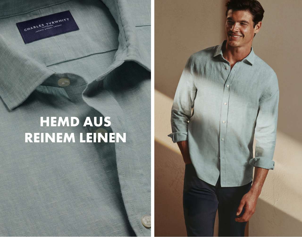 Hemd aus reinem Leinen