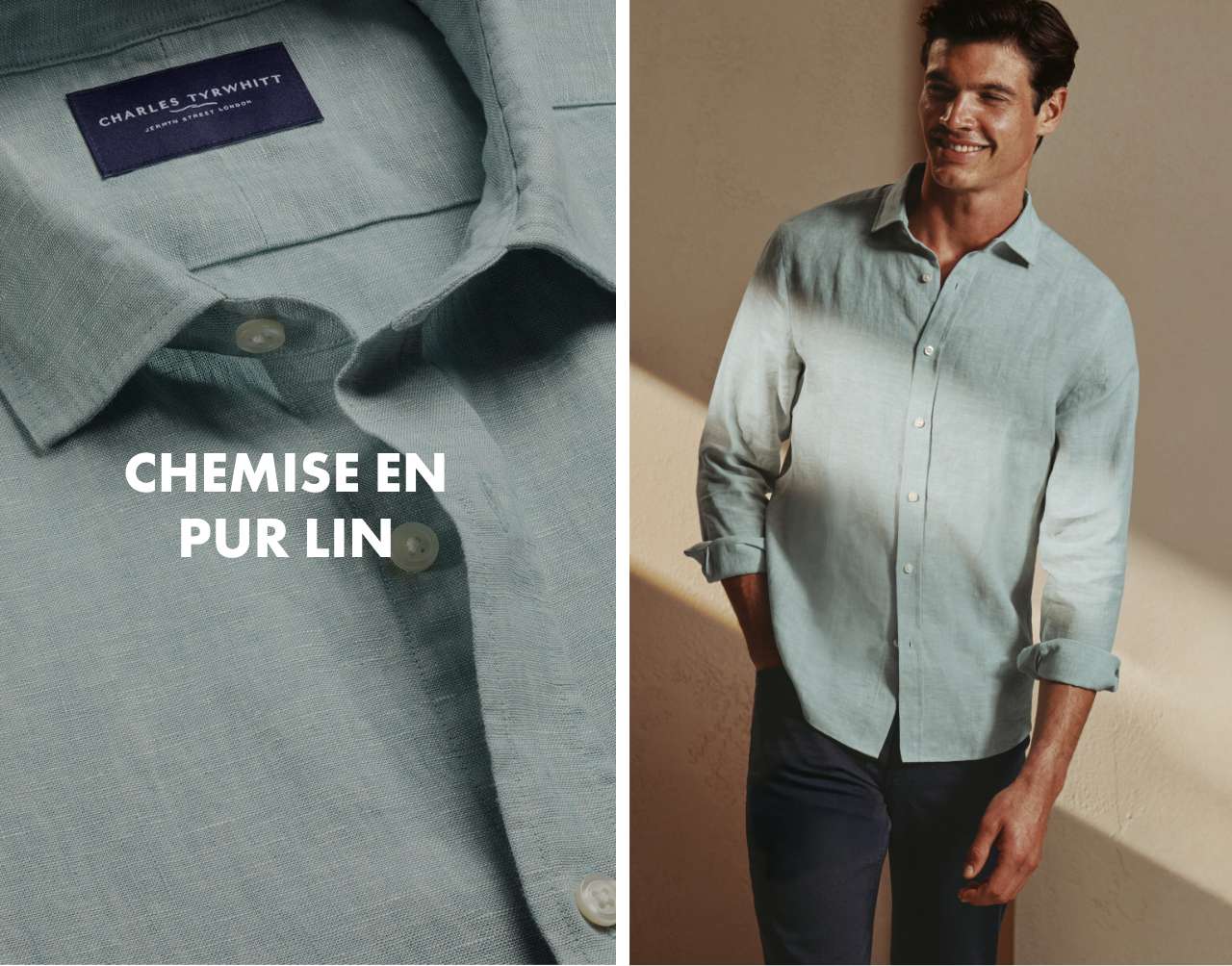 Chemise en pur lin