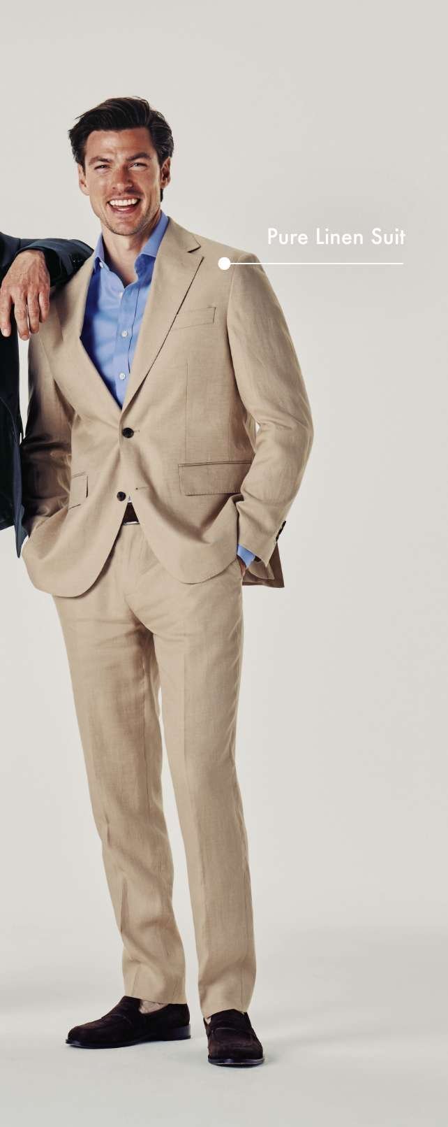 Linen Suit - Taupe