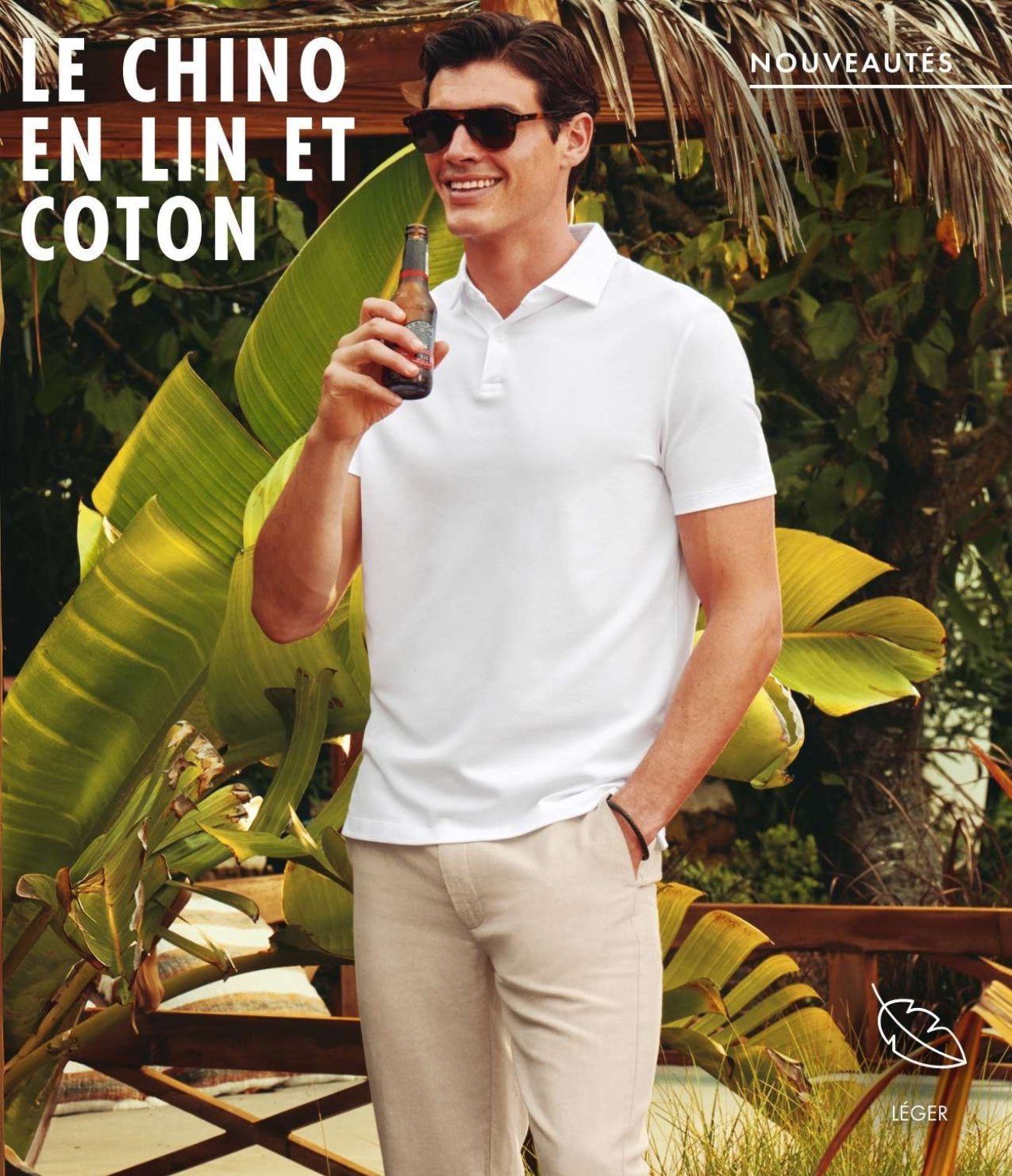 LE CHINO EN LIN ET COTON