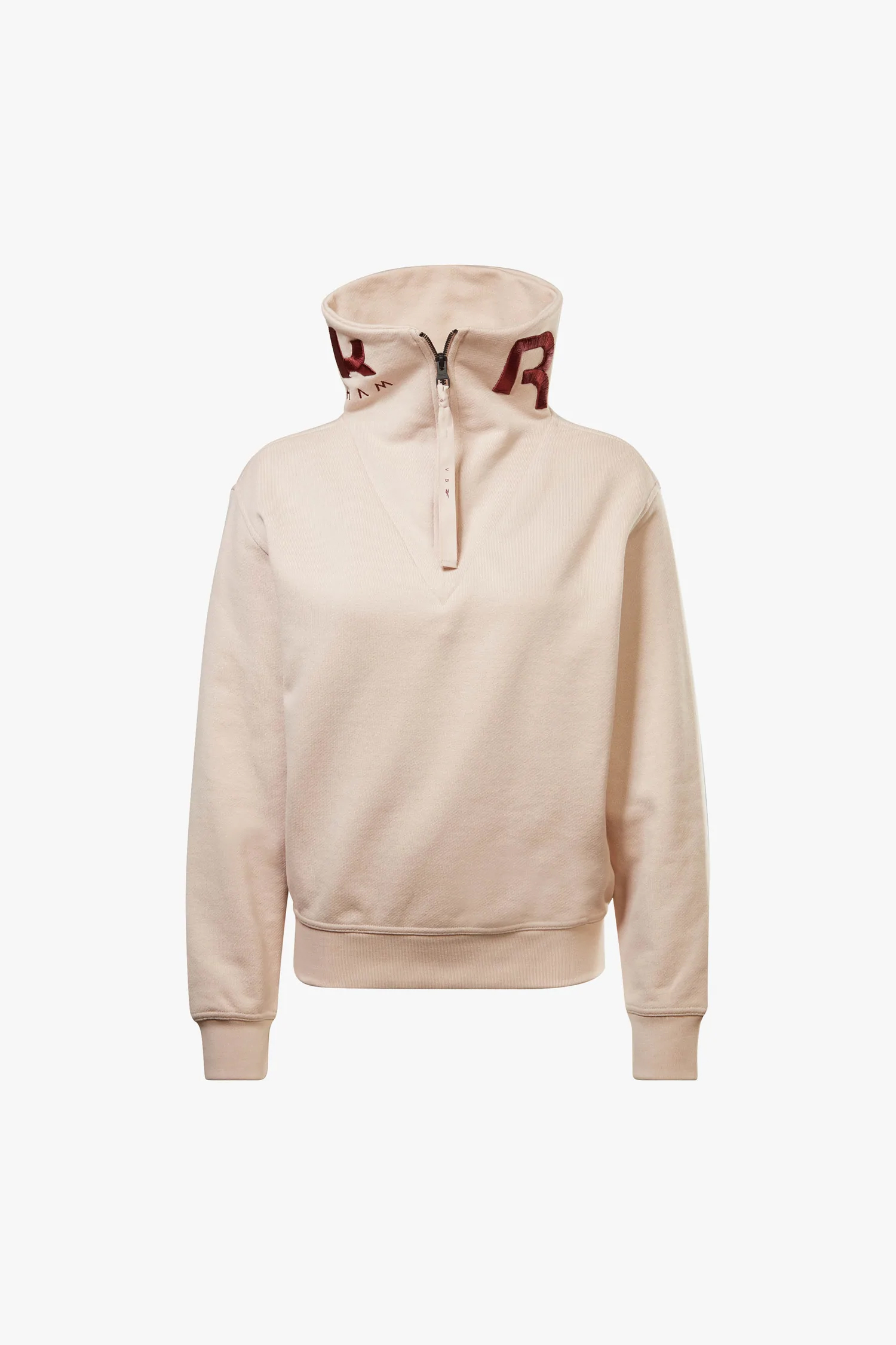 Reebok x VB Cowl Neck Sweatshirt in Soft Ecru