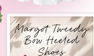 Margot Tweedy Bow Heeled Shoes