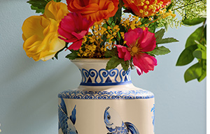 Koi Fish Serenity Vase