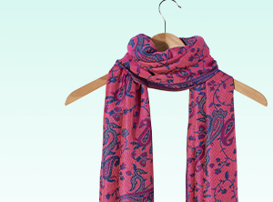 Paradise Paisley Shimmer Scarf