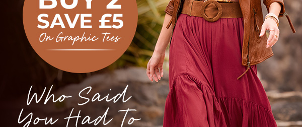 Buy 2 Save £5 On Graphic Tees