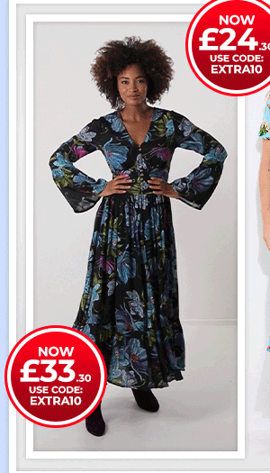 Iris Florals Boho Maxi Dress - NOw £33.30 Use Code: EXTRA10