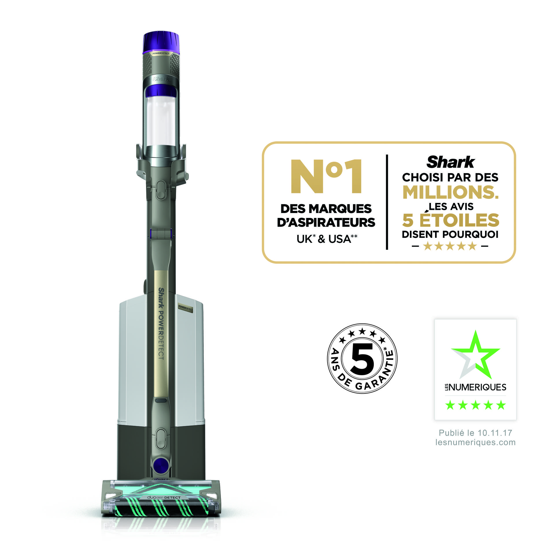 Aspirateur sans fil Shark PowerDetect Clean & Empty IP3251EUT