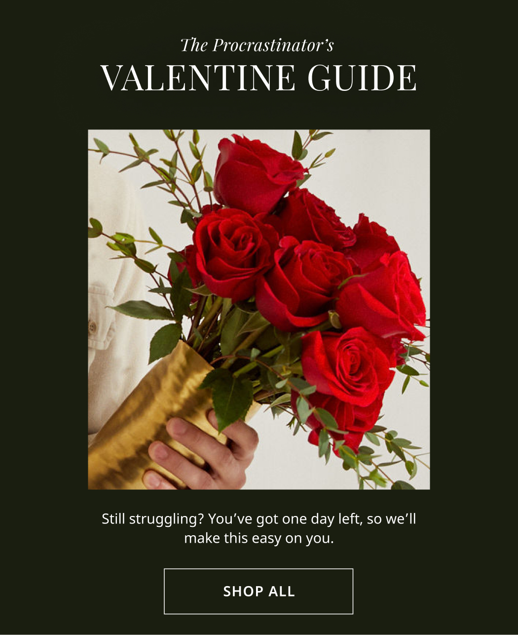 Procrastinator's Valentine Guide