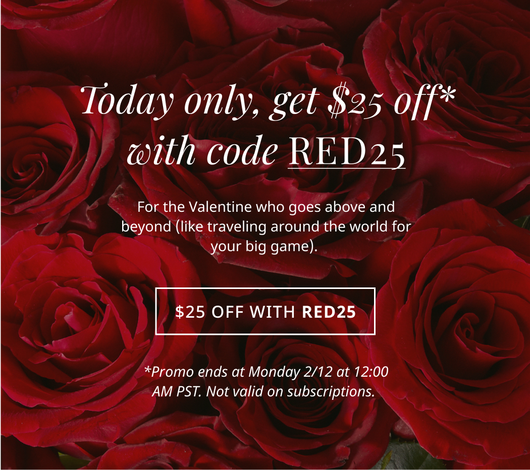 Today Only, get $25 Off with code RED25