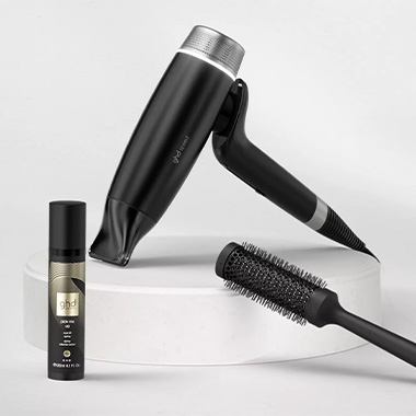 ghd speed Set mit Volumenspray und Föhnbürste