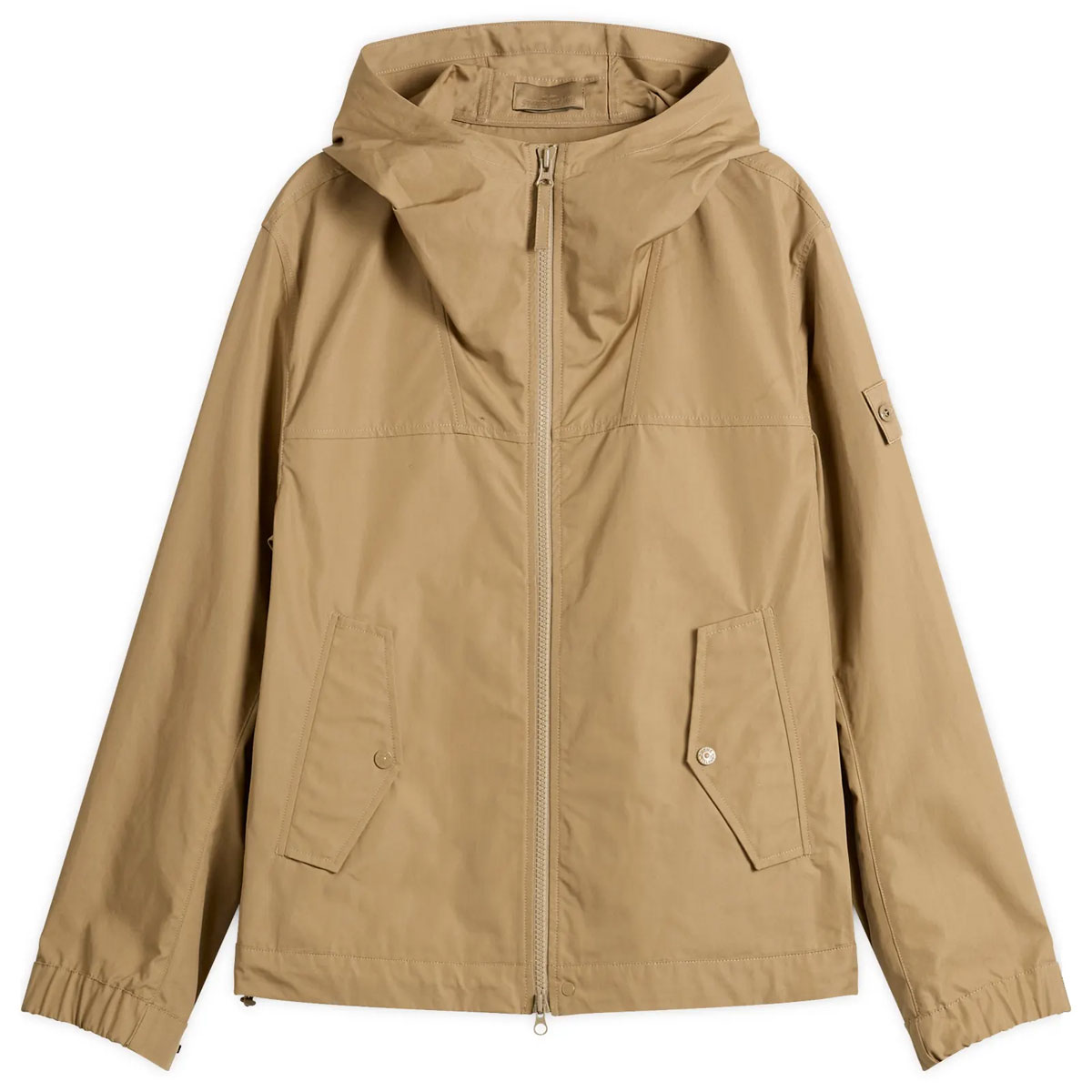 Stone Island Ghost Cotton Canvas Hooded Jacket