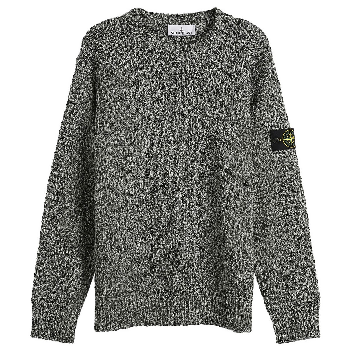 Stone Island Speckled Cotton Knit Jumper