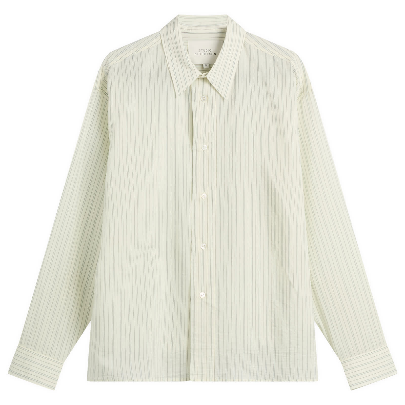 Studio Nicholson Hal Cotton Silk Stripe Shirt